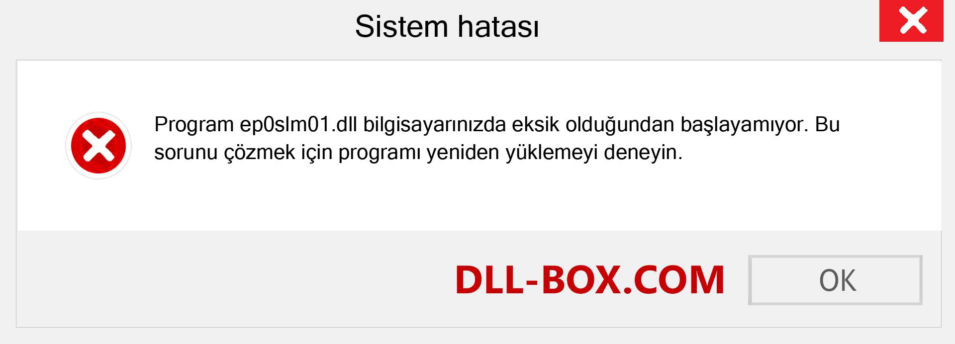 ep0slm01.dll dosyası eksik mi? Windows 7, 8, 10 için İndirin - Windows'ta ep0slm01 dll Eksik Hatasını Düzeltin, fotoğraflar, resimler